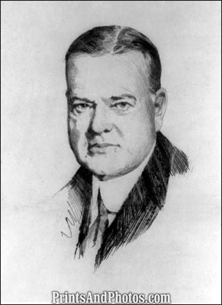 President Herbert Hoover Print 6093
