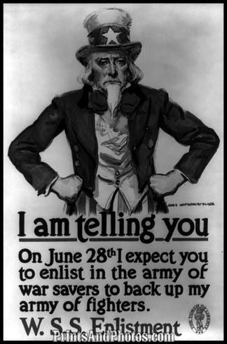 Uncle Sam Enlist WWI  6098