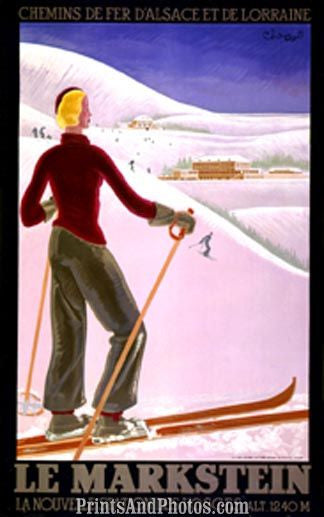 La Nouvelle France Ski Print 6134