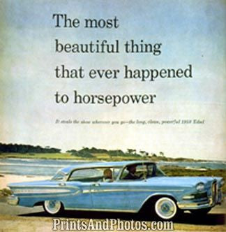 Ford Edsel 58 Ad Print 6193