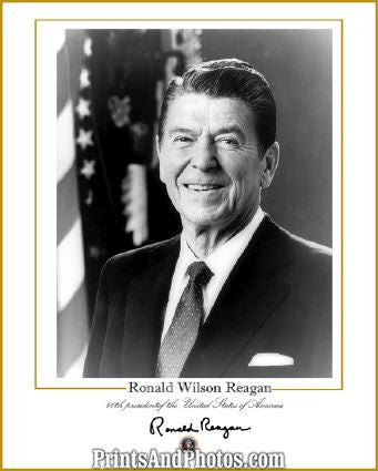 Ronald Reagan Signature Print 6224