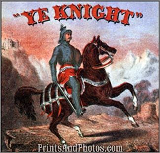 Ye Knight Tobacco Ad Print 6283