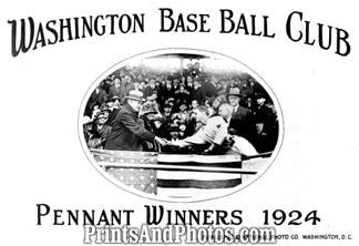 Washington 1924 Champs Print 6315