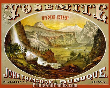 Yosemite Fine Cut Tobacco Print 6331