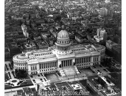Havana Cuba Capitol Aerial  6338