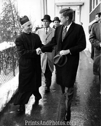 John F Kennedy Leaves Mass  6740