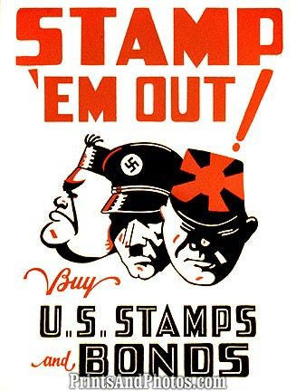 WWII War  Stamp em Out 6765