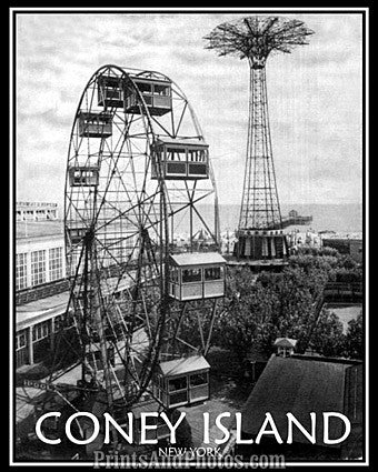 Coney Island New York Print 6779