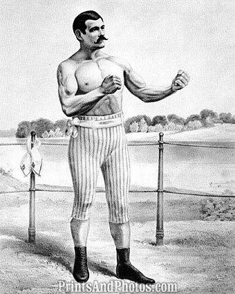 Boxing Legend John L Sullivan Print 6808