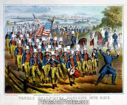 Civil War Yankee Vols March To Dixie 6922