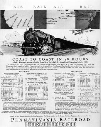 Pennsylvania Railroad Vintage Ad Print 6939