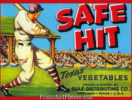 Safehit Texas Vegetable Ad Print 6950