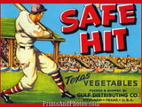 Safehit Texas Vegetable Ad Print 6950