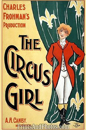 The Circus Girl Vaudeville Stage  6986