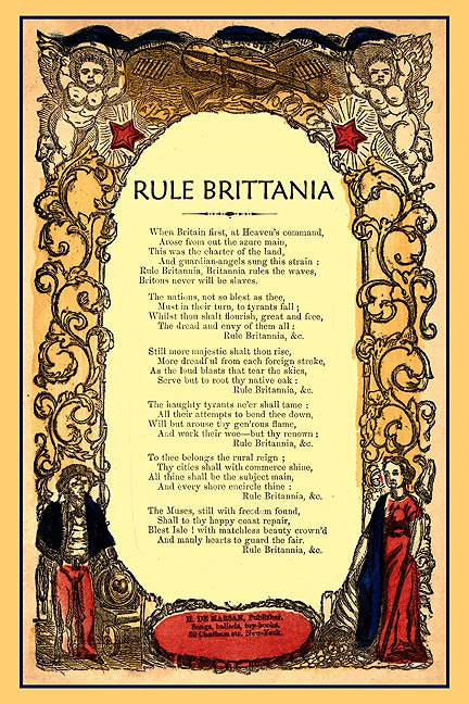 Rule Brittania England Song  7050