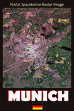 Munich German NASA Radar Map 7082