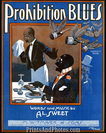 Prohibition Blues 1917 Sheet Music
