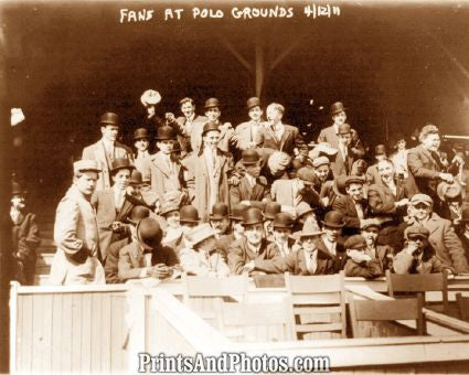 Polo Grounds Giants Fans 1911 Photo 7313.
