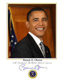 President Barack Obama Signature Portrait 7380