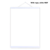 Wooden Poster Hanger Photo Frame White Black DIY Picture Canvas Print Hanging Wall Art Home Decor 21-60cm A4 A3 Custom Size new