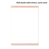 Wooden Poster Hanger Photo Frame White Black DIY Picture Canvas Print Hanging Wall Art Home Decor 21-60cm A4 A3 Custom Size new