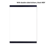 Wooden Poster Hanger Photo Frame White Black DIY Picture Canvas Print Hanging Wall Art Home Decor 21-60cm A4 A3 Custom Size new