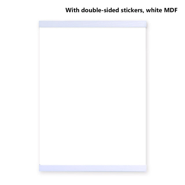 Wooden Poster Hanger Photo Frame White Black DIY Picture Canvas Print Hanging Wall Art Home Decor 21-60cm A4 A3 Custom Size new