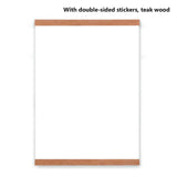 Wooden Poster Hanger Photo Frame White Black DIY Picture Canvas Print Hanging Wall Art Home Decor 21-60cm A4 A3 Custom Size new