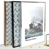 Picture Frame Metal Poster Frame Classic Aluminum Photo Frames For Wall Hanging A3 A4 30x30 Certificate Frame VCC - Prints and Photos