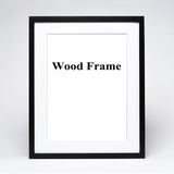Nature Solid Simple Wooden Frame A4 A3 Black White Wood Color Picture Photo Frame with Mats for Wall Mounting Hardware Included - Prints and Photos